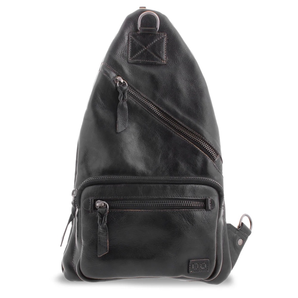 Bed Stu Black Leather Crossbody Bag